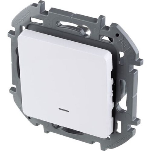 Выключатель с подсветкой без рамки Legrand Inspiria 1-кл. белый картинка